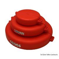 gate valve lockout red 635 127mm