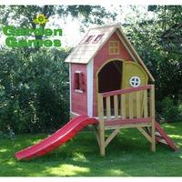 Garden Games Crooked Tower Wooden Playhouse