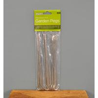 Galvanised Rod Garden Pegs (Pack of 10) by Gardman