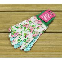 Garden Gloves with Rose Print by Fallen Fruits