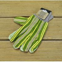 Garden Gloves with Green Stripes by Fallen Fruits