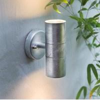 Galvanised St Ives Up & Down Wall Light (Mains) by Garden Trading