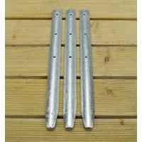 galvanised log roll stakes pack of 3 by gardman