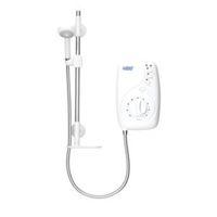 galaxy 95kw electric shower white