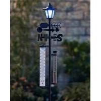 Garden Weather Station with Solar Light