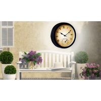 Garden Clock with Thermometer