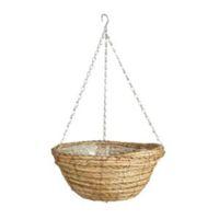 gardman two tone rope hanging basket 14 