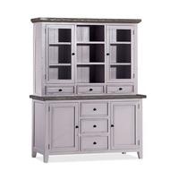 Galleon Wooden Buffet Display Cabinet In Cotton White