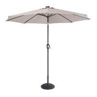 garden must haves solar belt light 27m taupe parasol