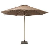 Garden Must Haves Telescopic 3.5m Taupe Parasol
