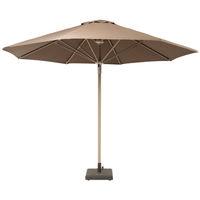 garden must haves telescopic 35m taupe parasol