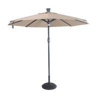Garden Must Haves Solar Automatic Opening and Closing 3m Taupe Umbrella