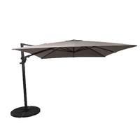 Garden Must Haves Norfolk Deluxe Cantilever 3m x 3m Square Taupe Parasol