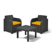 GardenFurnitureWorld Essentials Replacement Seat Cushions for Atlanta Balcony Bistro Set in Yellow