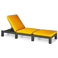 GardenFurnitureWorld Essentials Replacement Lounger Pad for Keter and Daytona Lounger in Yellow