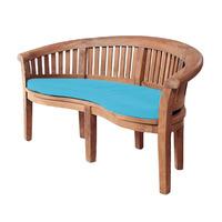 gardenfurnitureworld essentials banana bench cushion seat pad in turqu ...