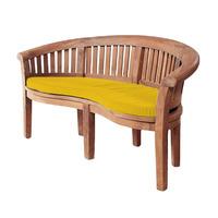 gardenfurnitureworld essentials banana bench cushion seat pad in yello ...