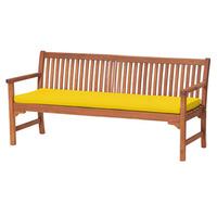 GardenFurnitureWorld Essentials 4 Seater Bench Cushion Seat Pad in Yellow