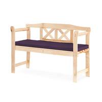 GardenFurnitureWorld Essentials Small 2 Seater Bench Pad Cushion in Purple