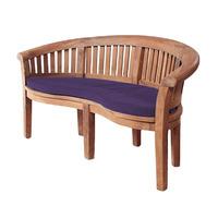 GardenFurnitureWorld Essentials Banana Bench Cushion Seat Pad in Purple