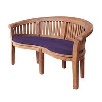 gardenfurnitureworld essentials banana bench cushion seat pad in purpl ...