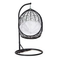 garden hanging egg chair with cushion