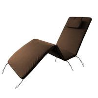 GardenFurnitureWorld Essentials Adjustable Sun Lounger Pad in Brown