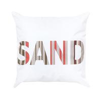 GardenFurnitureWorld Essentials 18 Inch Printed Scatter Cushion - Sand Flat