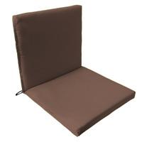 gardenfurnitureworld essentials two part seat pad in brown