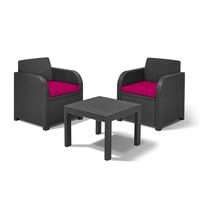 GardenFurnitureWorld Essentials Replacement Seat Cushions for Atlanta Balcony Bistro Set in Pink