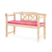 gardenfurnitureworld essentials small 2 seater bench pad cushion in pi ...