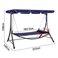 garden swing bed hanging hammock in blue