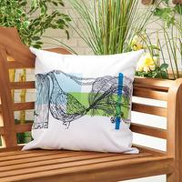 GardenFurnitureWorld Essentials 18 Inch Printed Scatter Cushion - Peacock