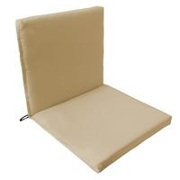 GardenFurnitureWorld Essentials Two Part Seat Pad in Stone