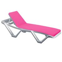 GardenFurnitureWorld Essentials Lounger Pad for Resol Master and Marina Sun Lounger in Pink