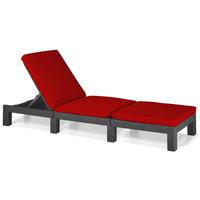 GardenFurnitureWorld Essentials Replacement Lounger Pad for Keter and Daytona Lounger in Red
