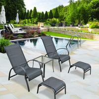 garden patio set in black