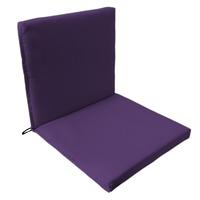 gardenfurnitureworld essentials two part seat pad in purple