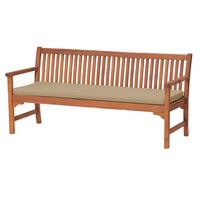 gardenfurnitureworld essentials 4 seater bench cushion seat pad in sto ...