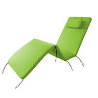 GardenFurnitureWorld Essentials Adjustable Sun Lounger Pad in Lime