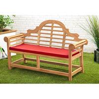 GardenFurnitureWorld Essentials 3 Seater Replacement Bench Pad for Lutyens Bench in Red