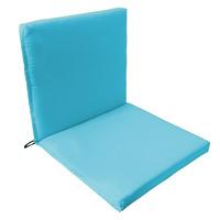 GardenFurnitureWorld Essentials Two Part Seat Pad in Turquoise