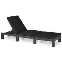 GardenFurnitureWorld Essentials Replacement Lounger Pad for Keter and Daytona Lounger in Black