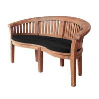 gardenfurnitureworld essentials banana bench cushion seat pad in black