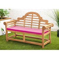 GardenFurnitureWorld Essentials 3 Seater Replacement Bench Pad for Lutyens Bench in Pink