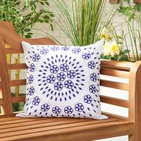 GardenFurnitureWorld Essentials 18 Inch Printed Scatter Cushion - Raj Blue