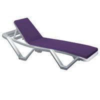 GardenFurnitureWorld Essentials Lounger Pad for Resol Master and Marina Sun Lounger in Purple