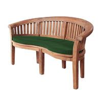 GardenFurnitureWorld Essentials Banana Bench Cushion Seat Pad in Green