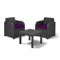 GardenFurnitureWorld Essentials Replacement Seat Cushions for Atlanta Balcony Bistro Set in Purple