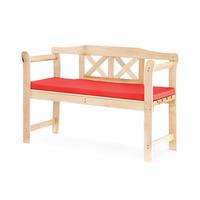 GardenFurnitureWorld Essentials Small 2 Seater Bench Pad Cushion in Red